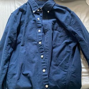 Abercrombie & Fitch Navy Blue Button-Up
